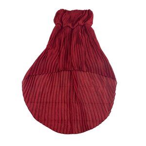 NWT BCBGeneration Women's Red Pleated Strapless Dress - XS